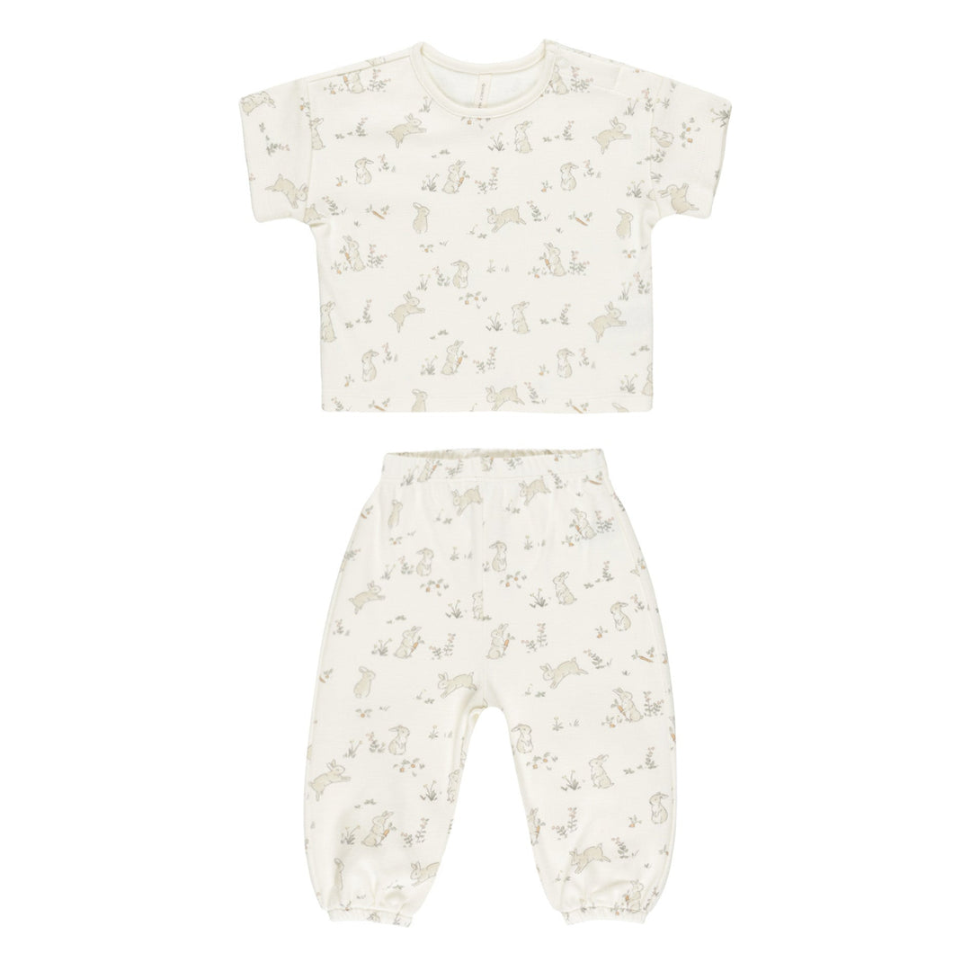 JERSEY TEE + PANT SET || BUNNIES