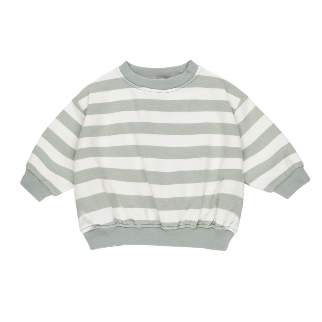Relaxed Sweat Set - Sage Stripe