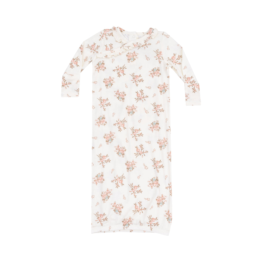 Vintage Rosebuds Kimono Gown