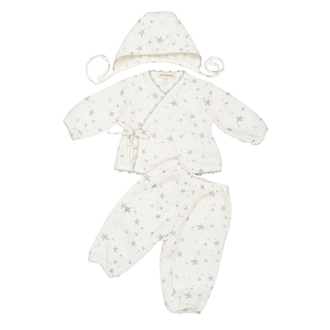 Stars Gauze Three Piece Set
