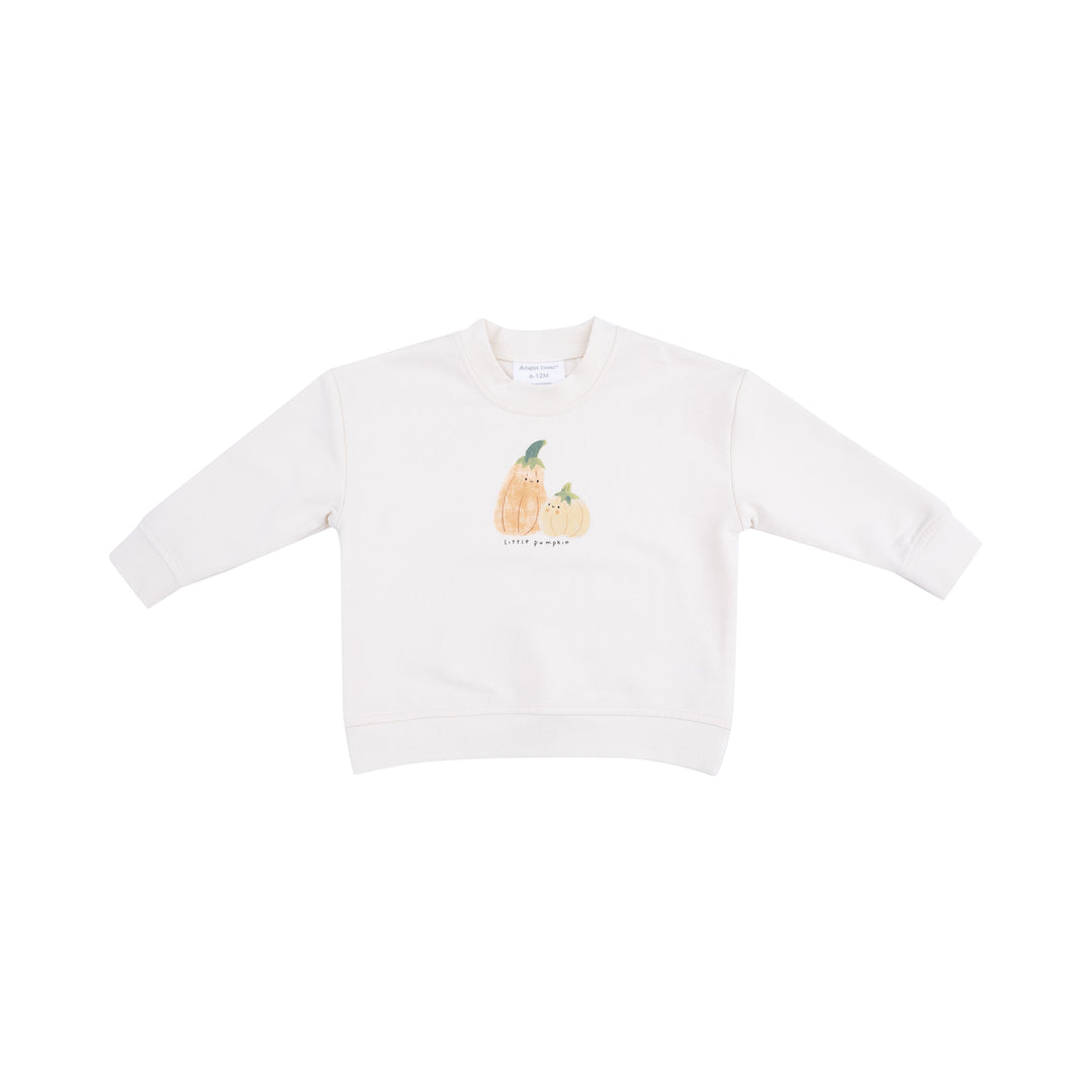 French Terry Halloween Sweatshirt Little Pumpkin