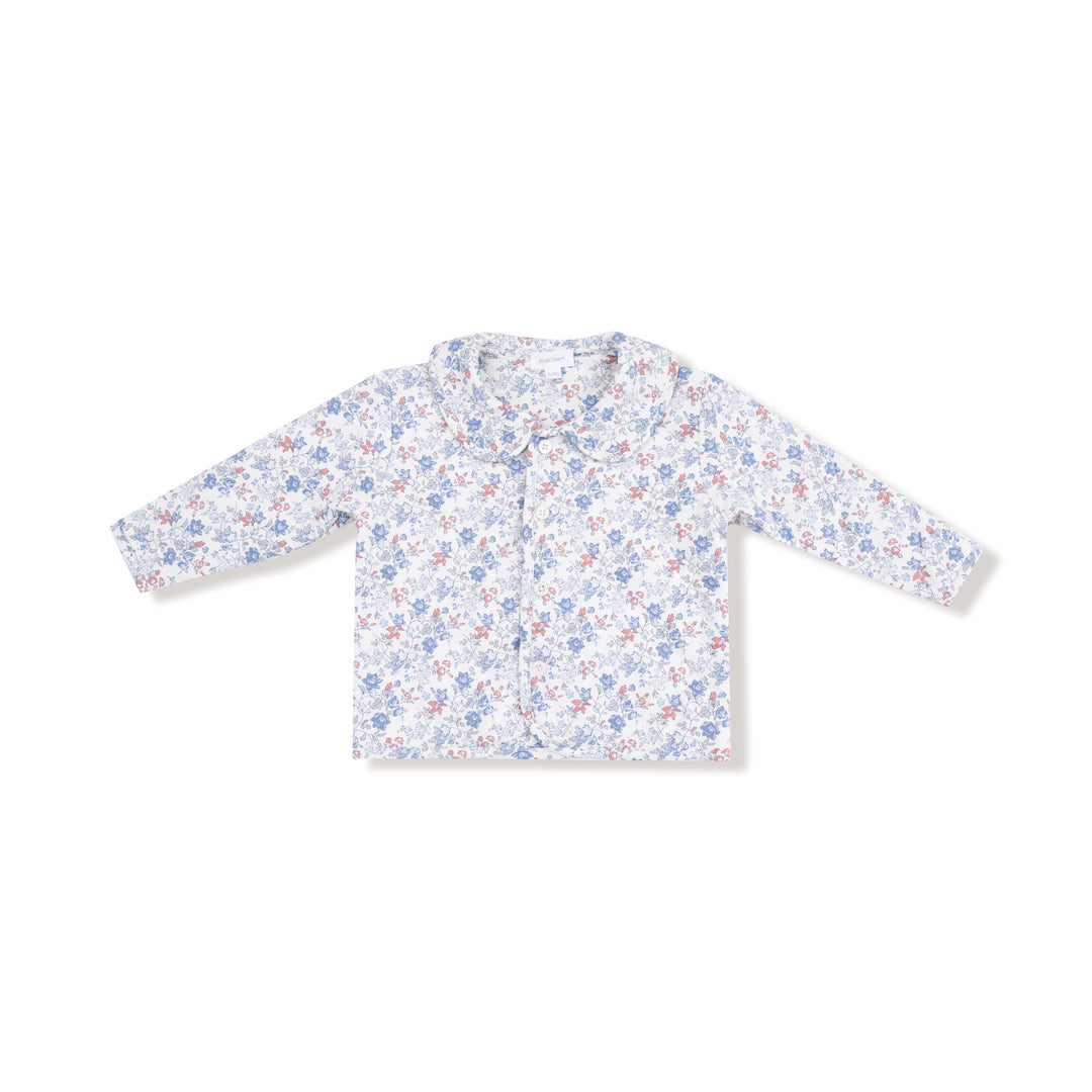 Country Girl Floral Peter Pan Collar Quilted Jacket