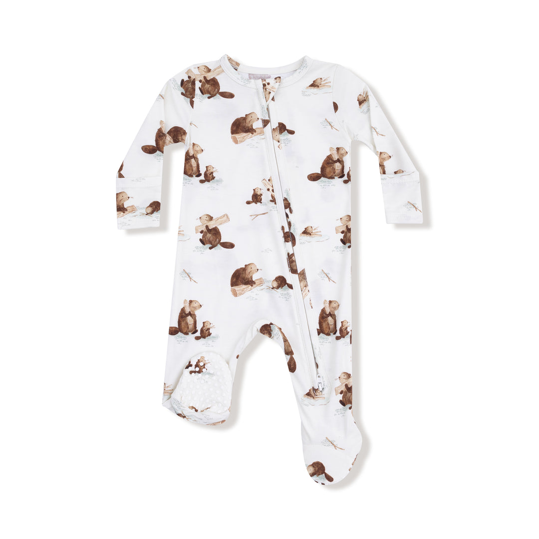 Baby Beavers 2 Way Zipper Footie