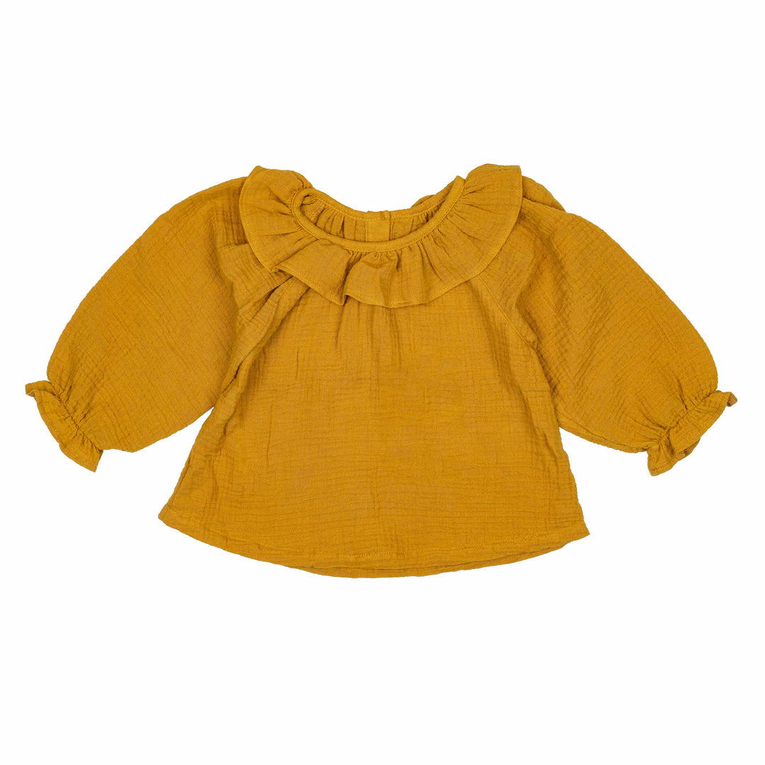 Ruffle Blouse Sunflower
