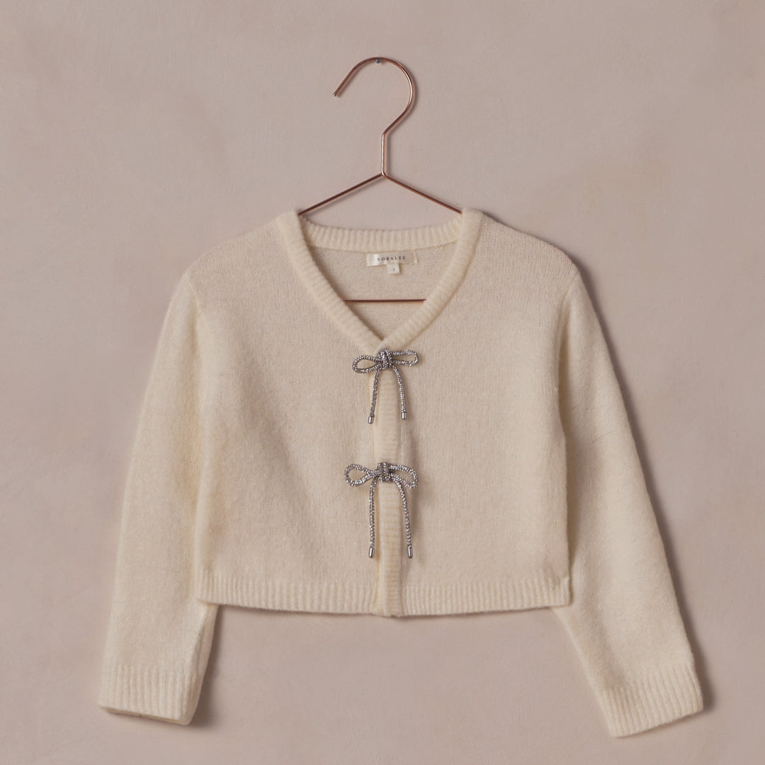 BOW CARDIGAN | IVORY