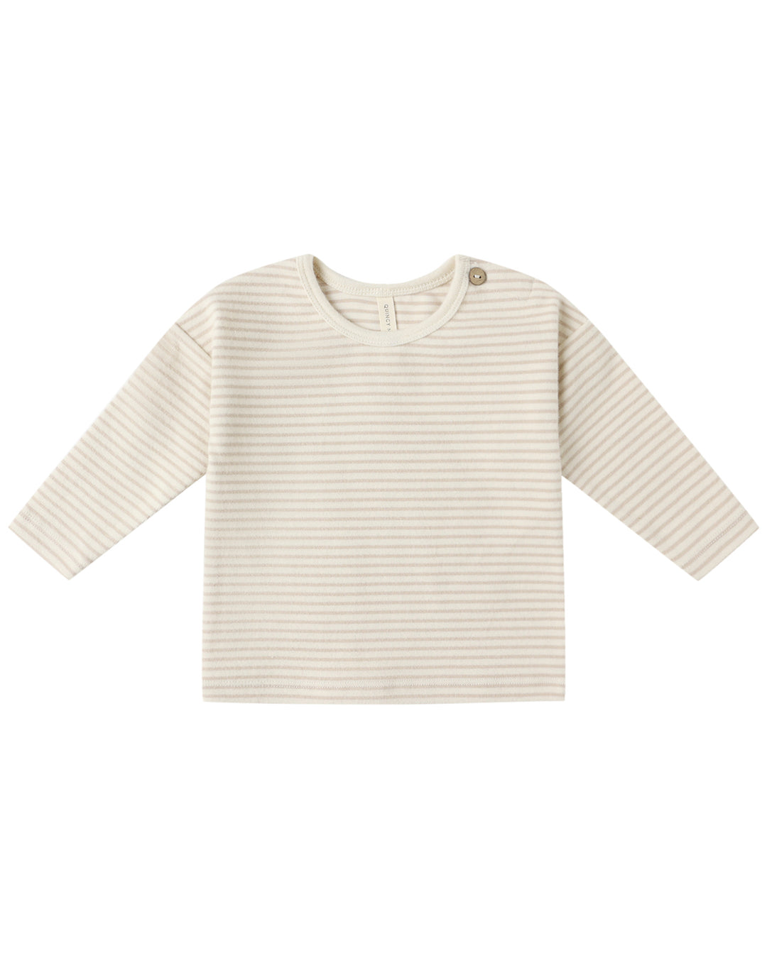 Long Sleeve + Pant Set - Oat Micro Stripe