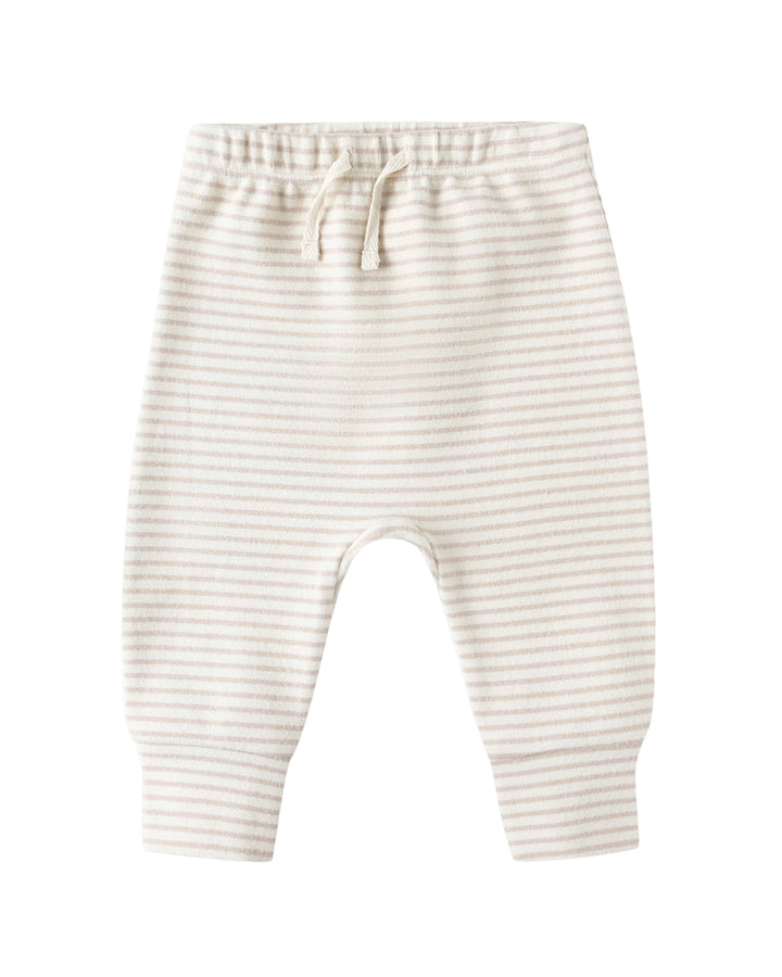 Long Sleeve + Pant Set - Oat Micro Stripe