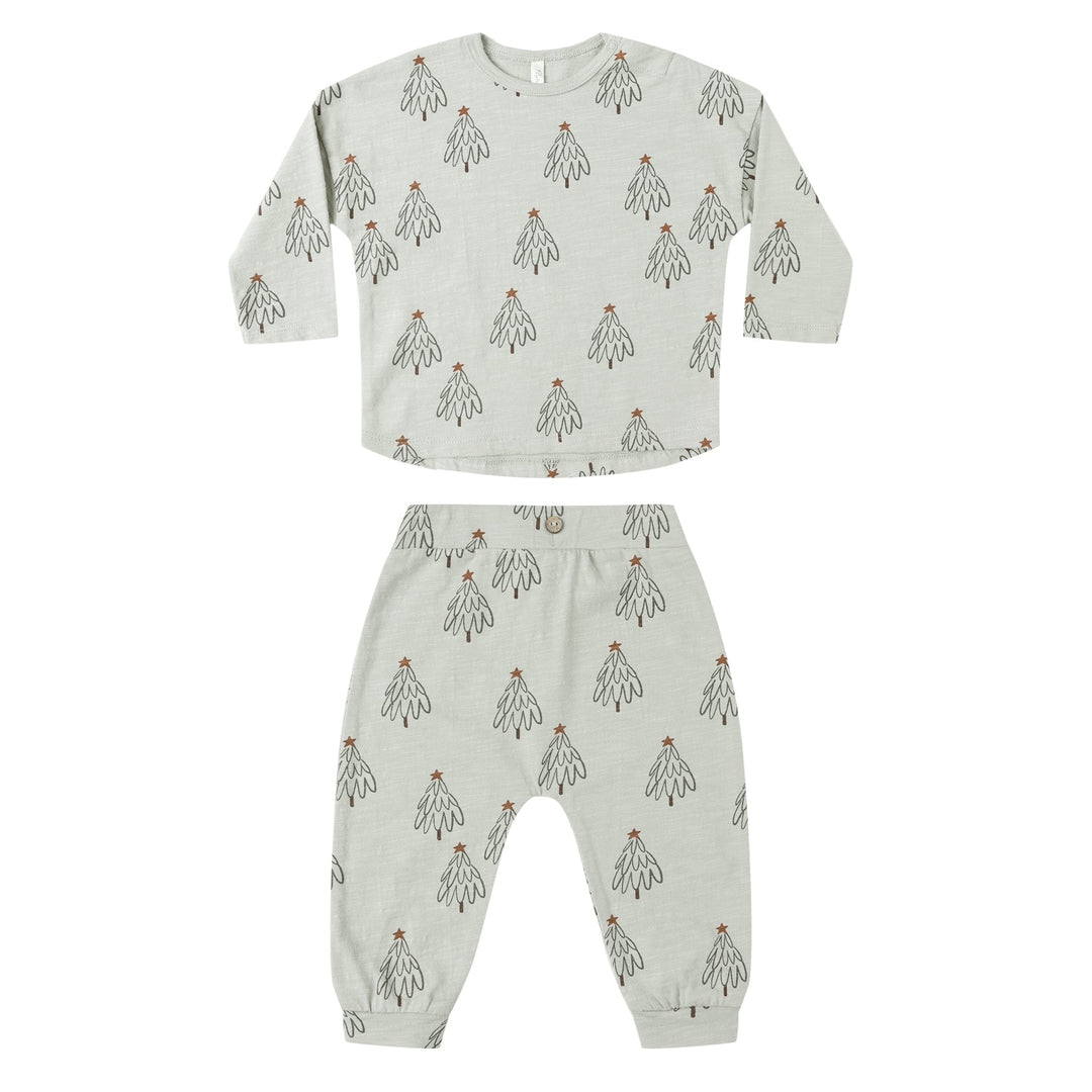 L/S Tee + Pant Set - Trees