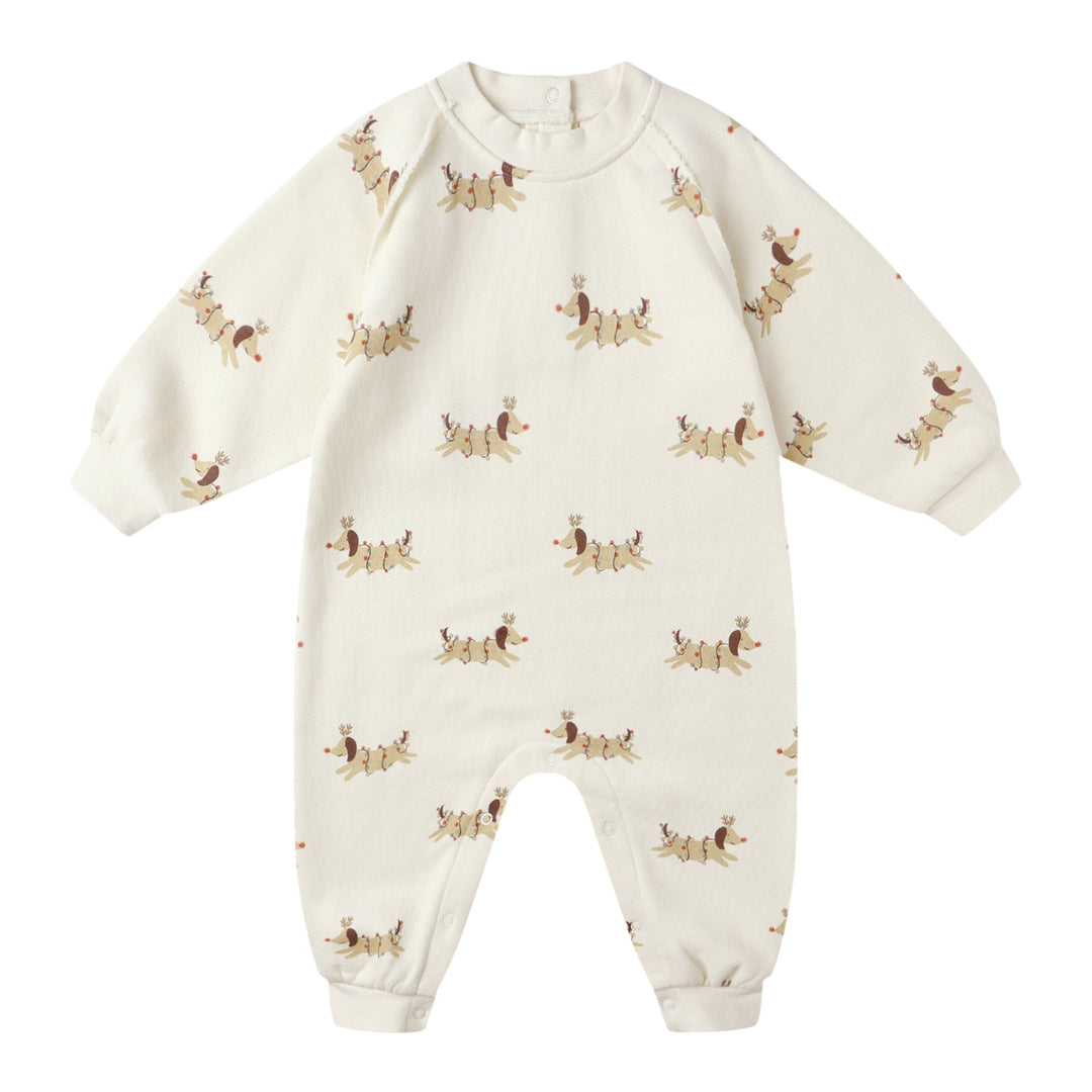 Raglan Jumpsuit - Christmas Dogs