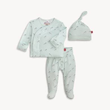 Teal Savannah Plains Modal Kimono Set
