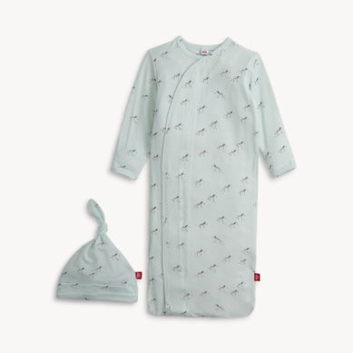Teal Savannah Plains Modal Gown & Hat