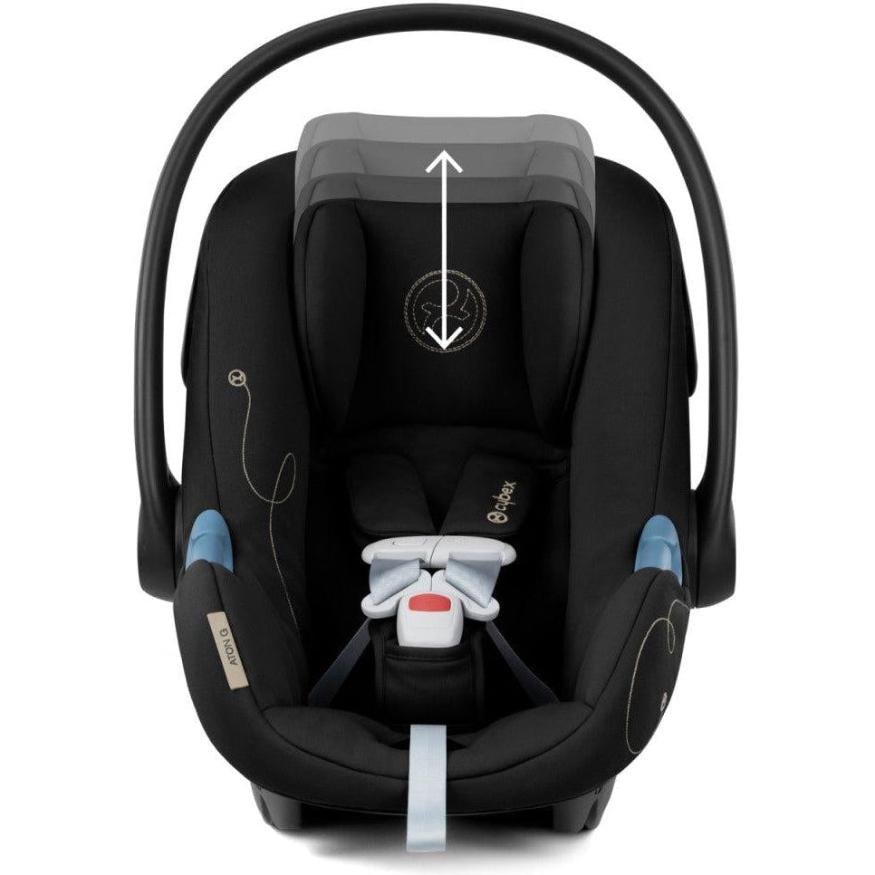 Cybex - Cloud G Lux SensorSafe Comfort Extend Infant Car Seat, Seashel