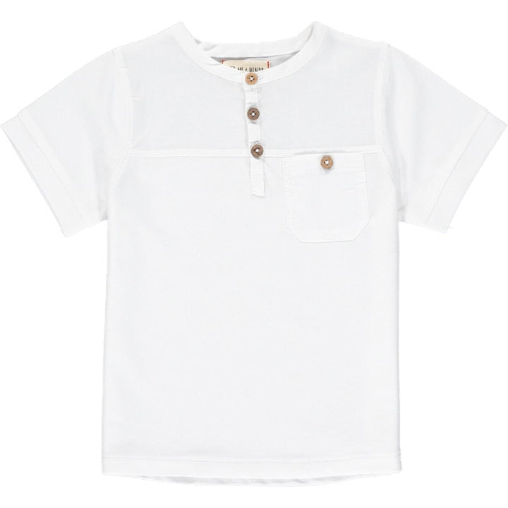 Boardwalk Pique Henley - White