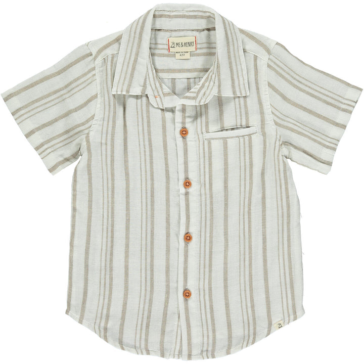 Newport Cream/White Stripe Shirt