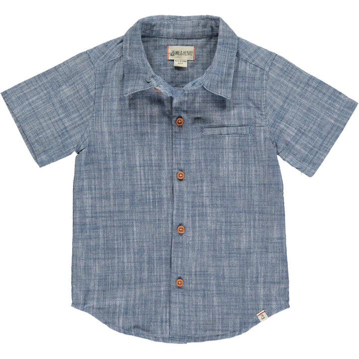 Newport Blue Heathered Shirt