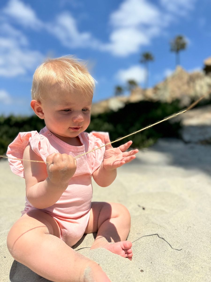 Ruffle Onesies Tan
