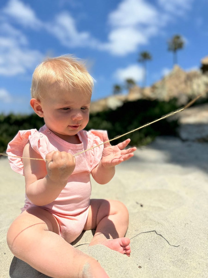 Ruffle Onesies Tan