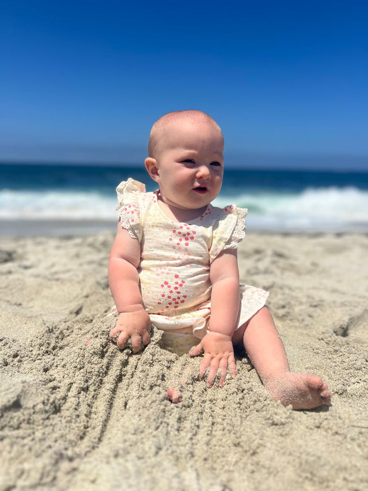Amber Onesie - Pink Spring Floral