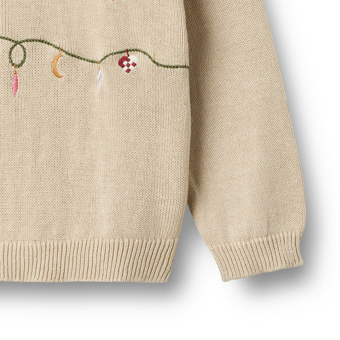 Knit Pullover Embr. Lisa