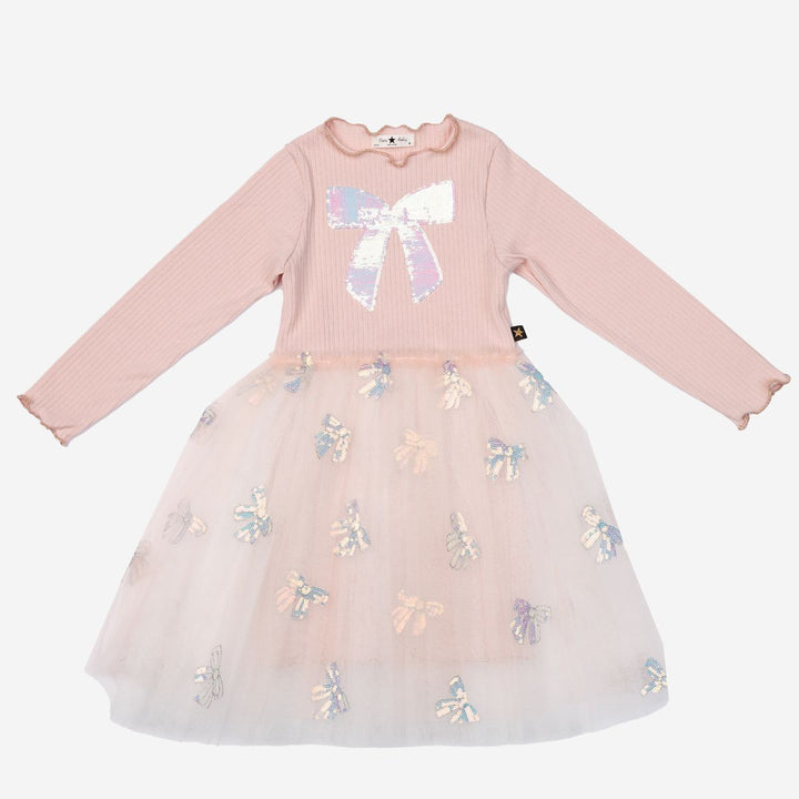 Opal Bow Tutu Dress - Pink