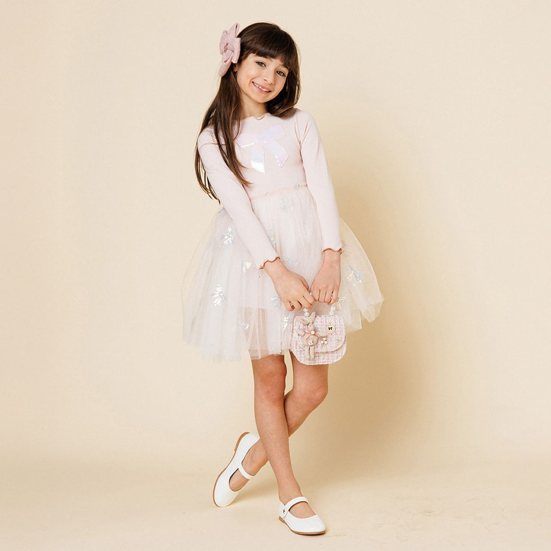 Opal Bow Tutu Dress - Pink