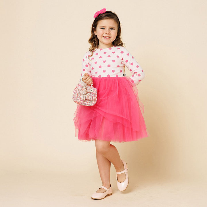 Heart Tutu Dress - Pink