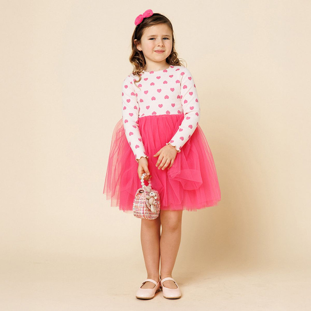 Heart Tutu Dress - Pink