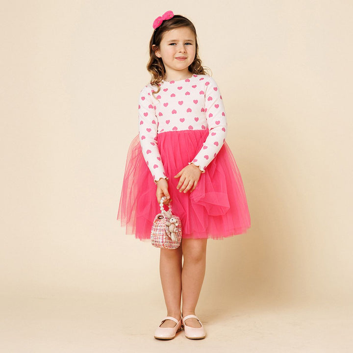 Heart Tutu Dress - Pink