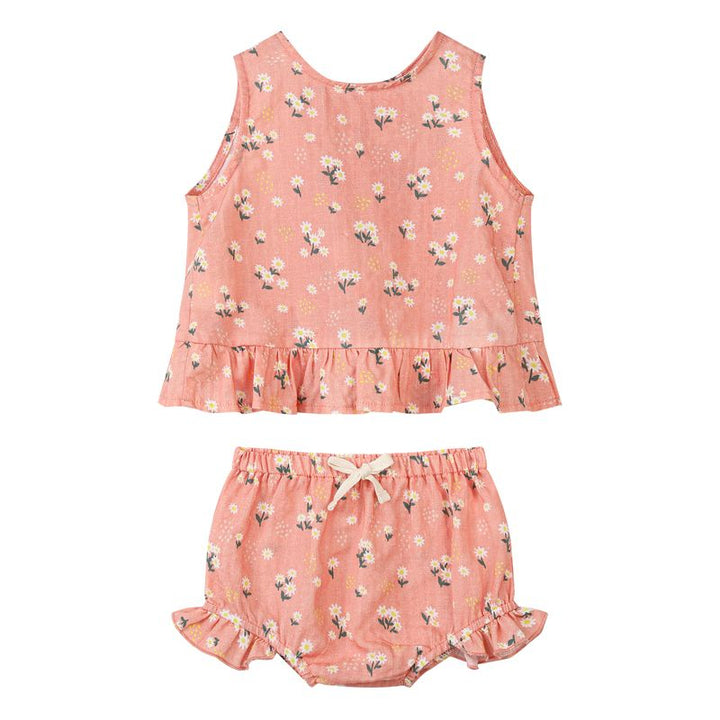 Aria Set in Peach Floral