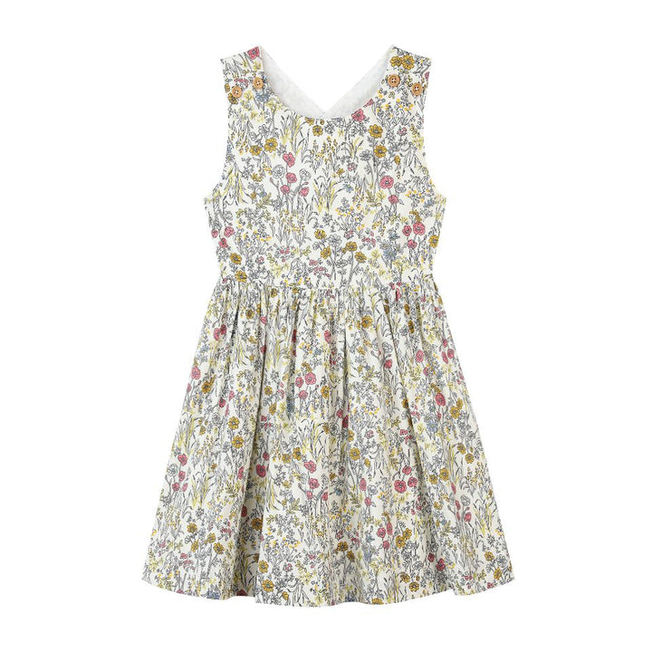 Tilly Dress in Yellow Meadow Floral