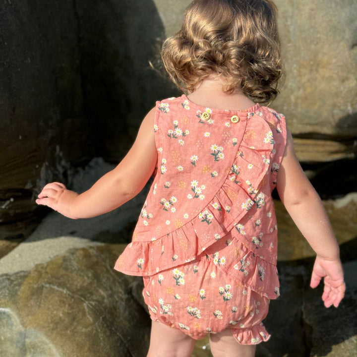 Aria Set in Peach Floral