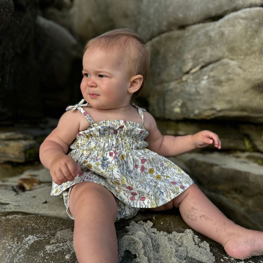 Cassidy Set in Yellow Meadow Floral