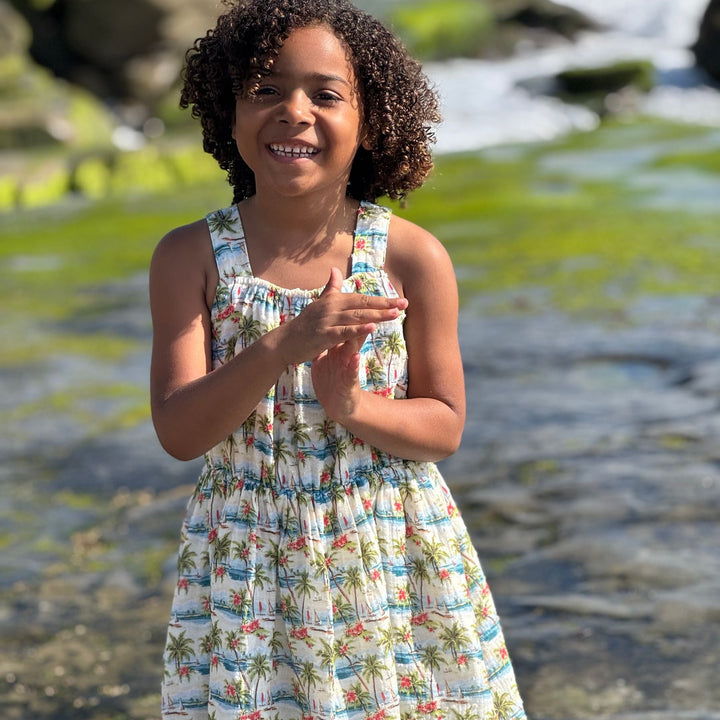 Sloane Dress in Hawaiian Palms