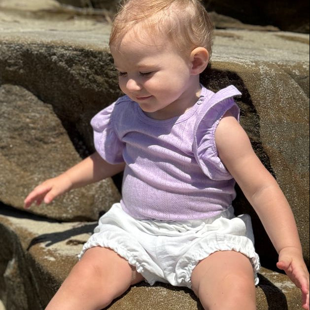 Wren Onesie in Pointelle