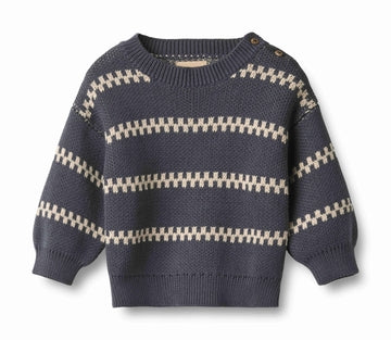 Jacquard Pullover Harlow Greyblue