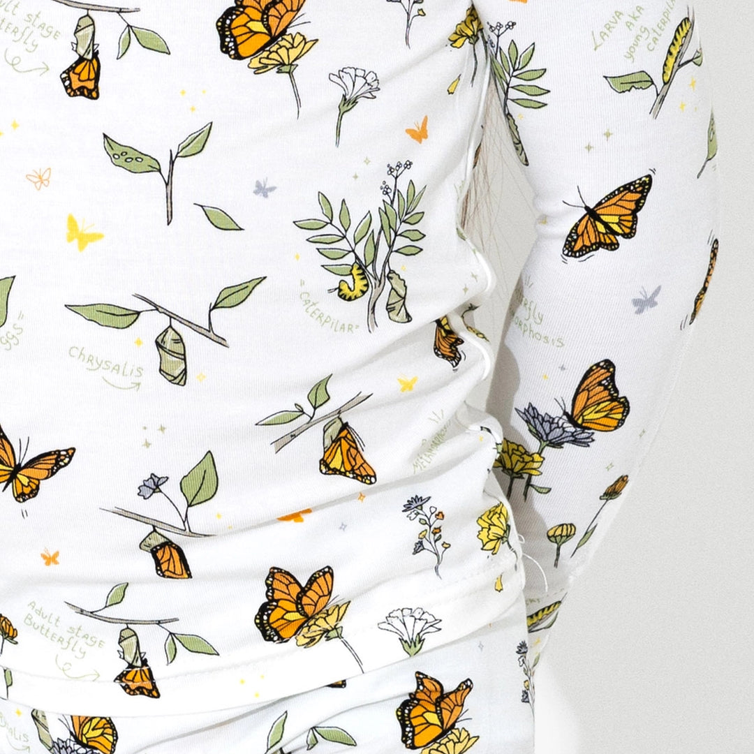 Monarch Butterfly Bamboo Pajama Set