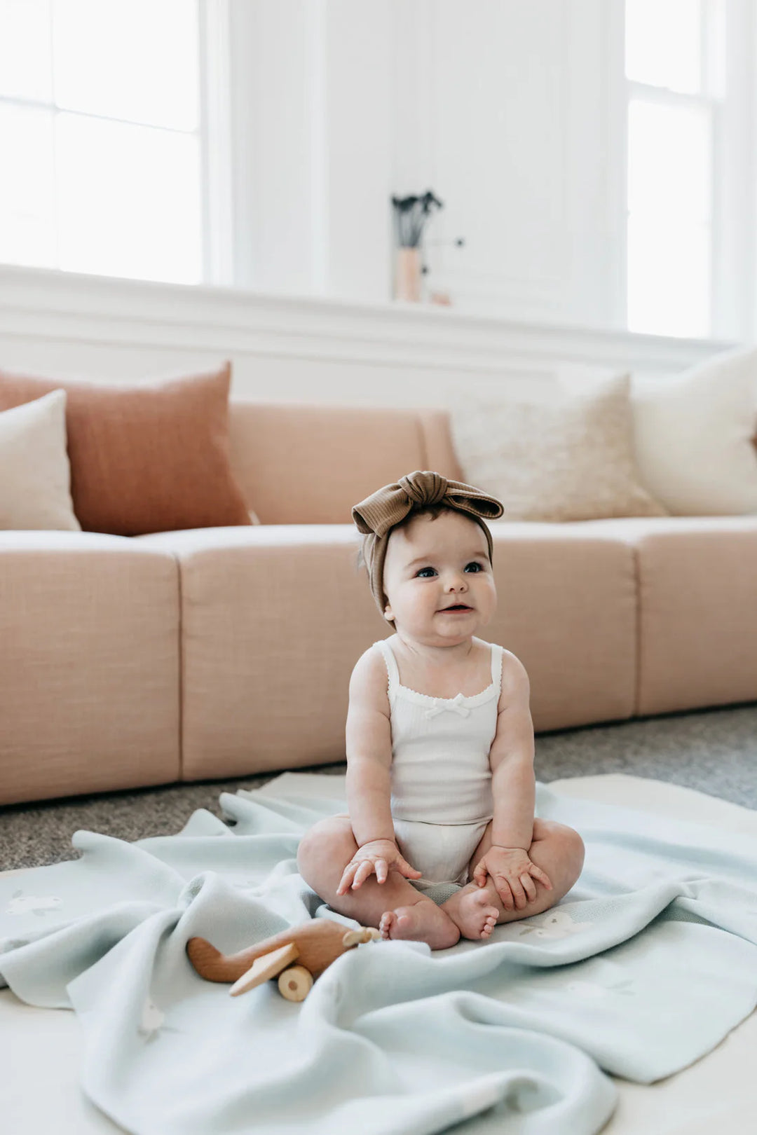 Organic Cotton Modal Singlet Bodysuit - Milk