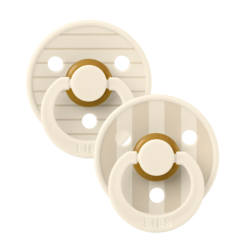 Studio Pacifier 2 Pack Pin - Ivory Vanilla Mix
