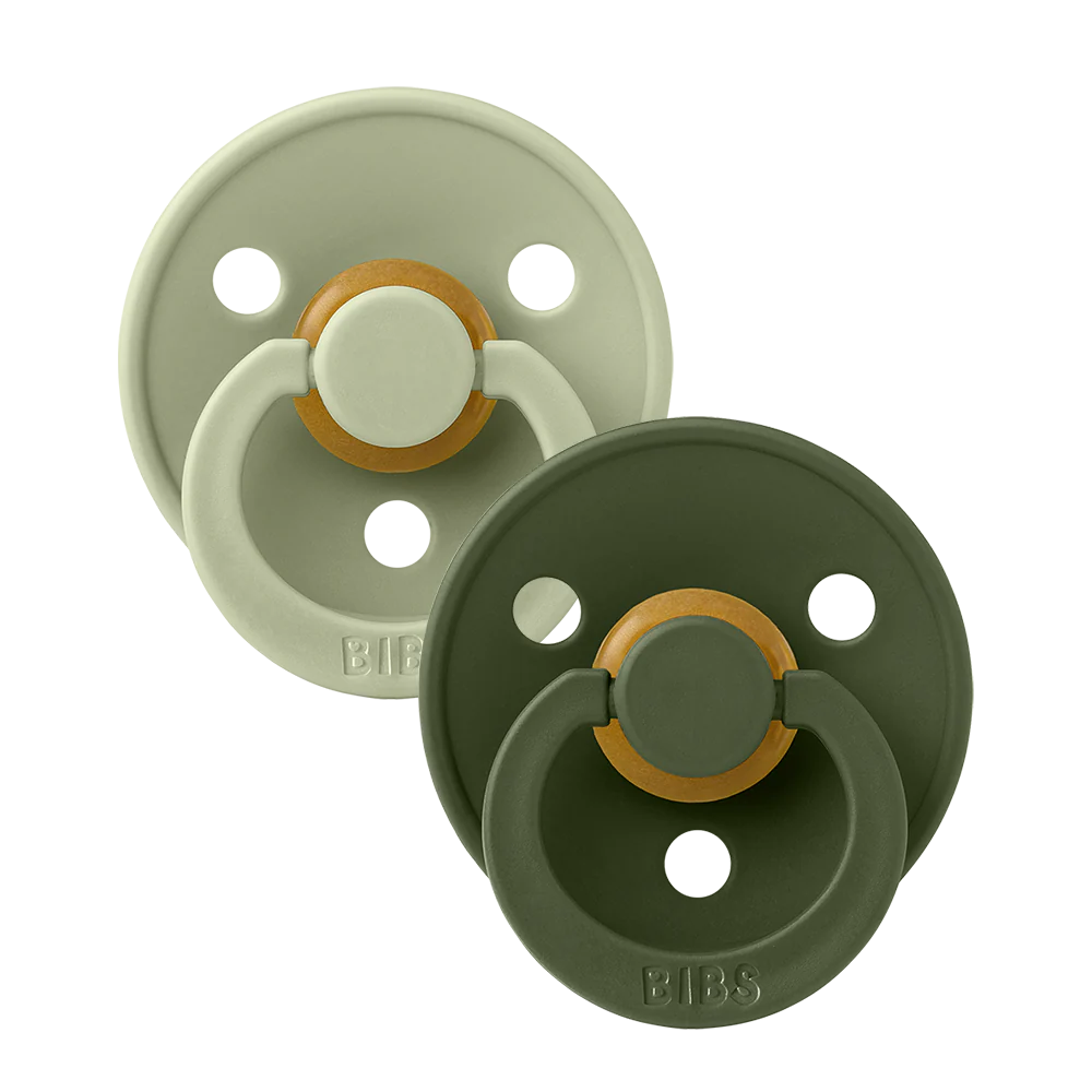 Pacifier Colour 2 Pack - Sage/Hunter Green