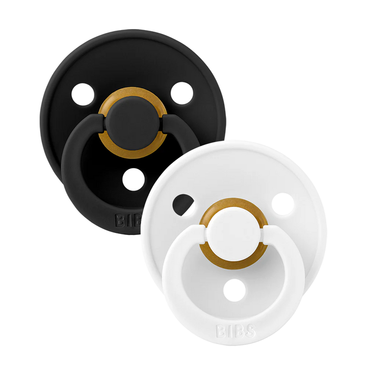 Pacifier Colour 2 Pack - Black/White