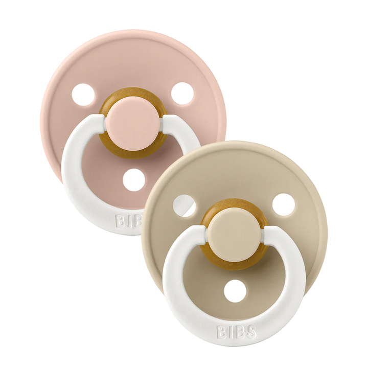 Colour Glow Pacifier 2 Pack - Blush/Vanilla