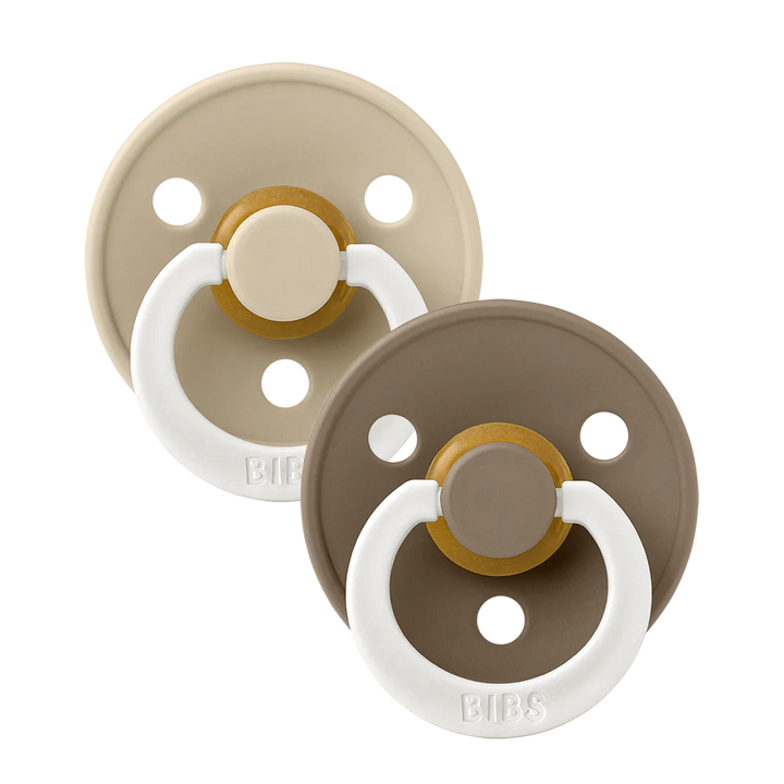Colour Glow Pacifier 2 Pack - Vanilla/Dark Oak