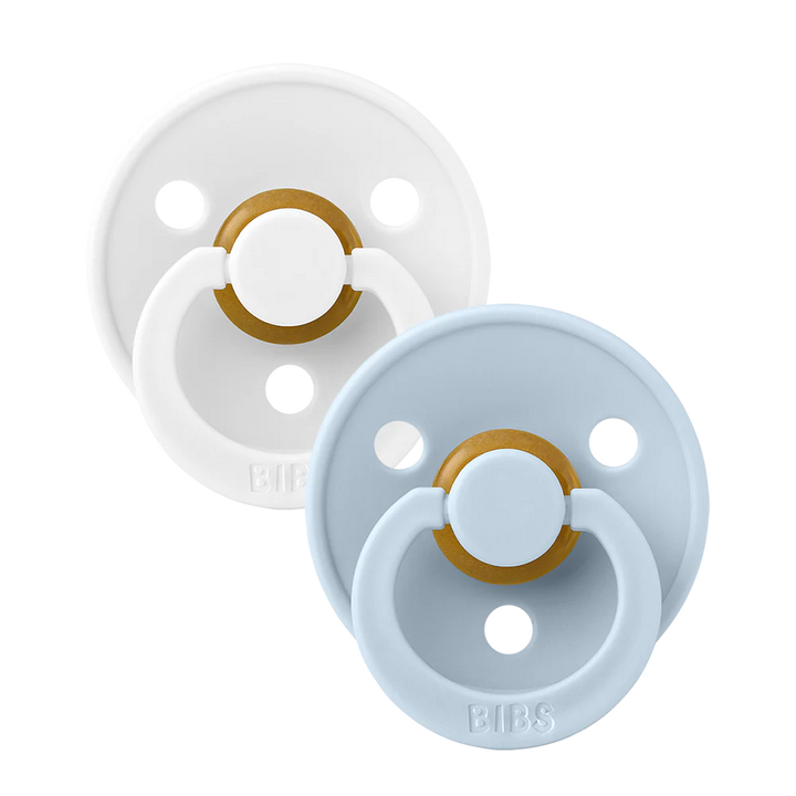 Pacifier Colour 2 Pack - White/Baby Blue