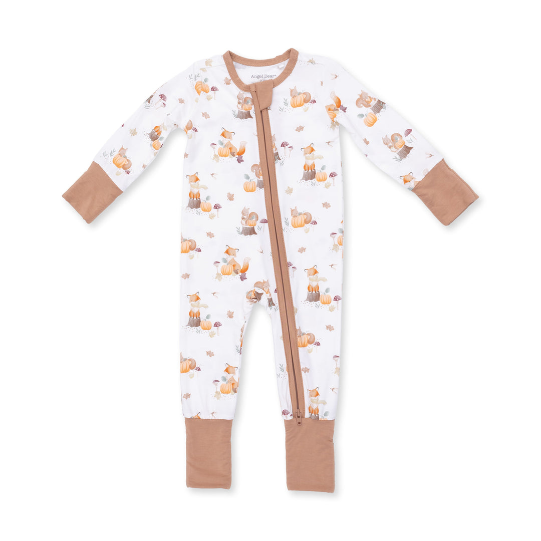 Angel Dear Woodland Animals with Pumpkins Convertible Romper