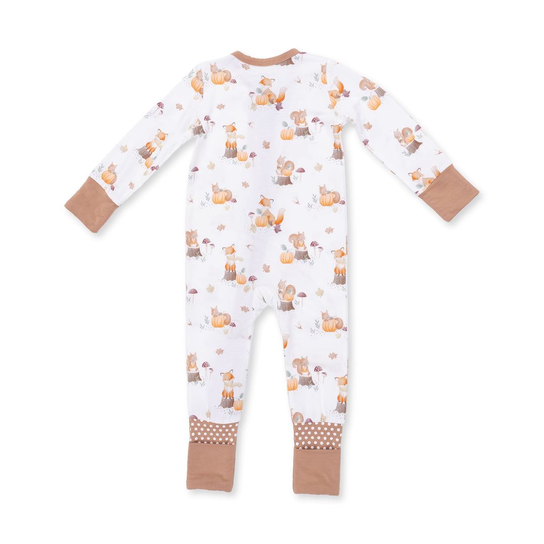 Angel Dear Woodland Animals with Pumpkins Convertible Romper