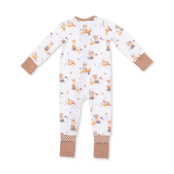 Angel Dear Woodland Animals with Pumpkins Convertible Romper