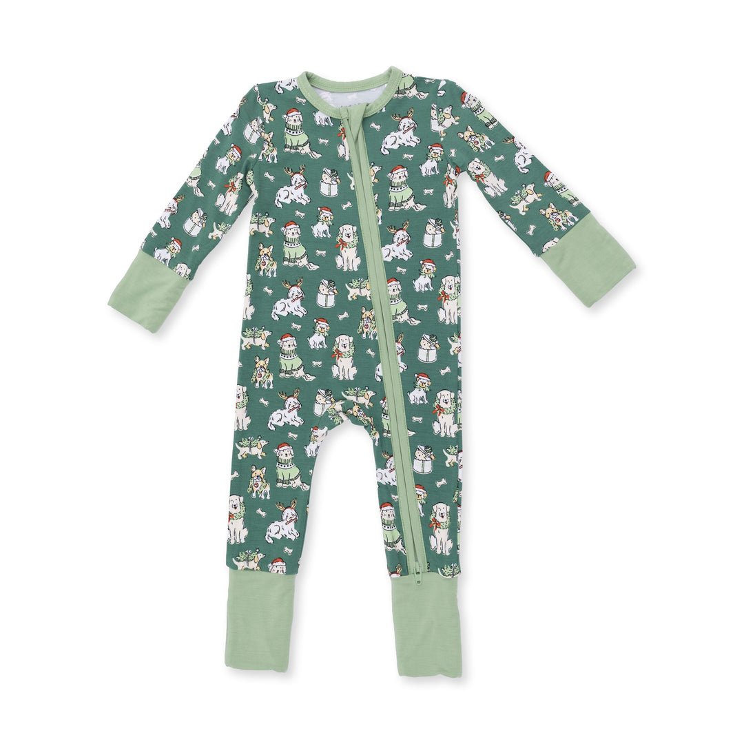 Angel Dear Christmas Dogs Uni Convertible Romper