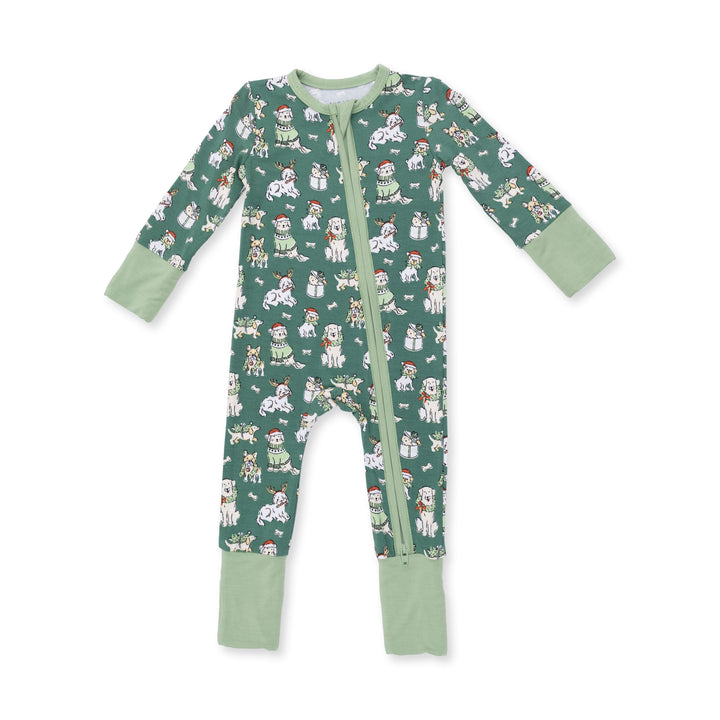 Angel Dear Christmas Dogs Uni Convertible Romper