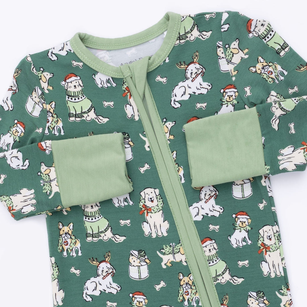 Angel Dear Christmas Dogs Uni Convertible Romper