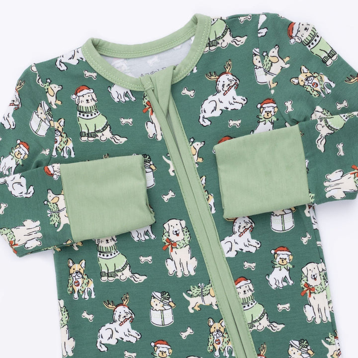 Angel Dear Christmas Dogs Uni Convertible Romper